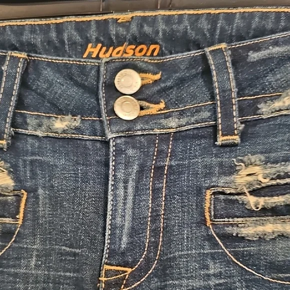 Hudson Jeans Blue Flare Wide Leg Denim - Picture 3 of 11